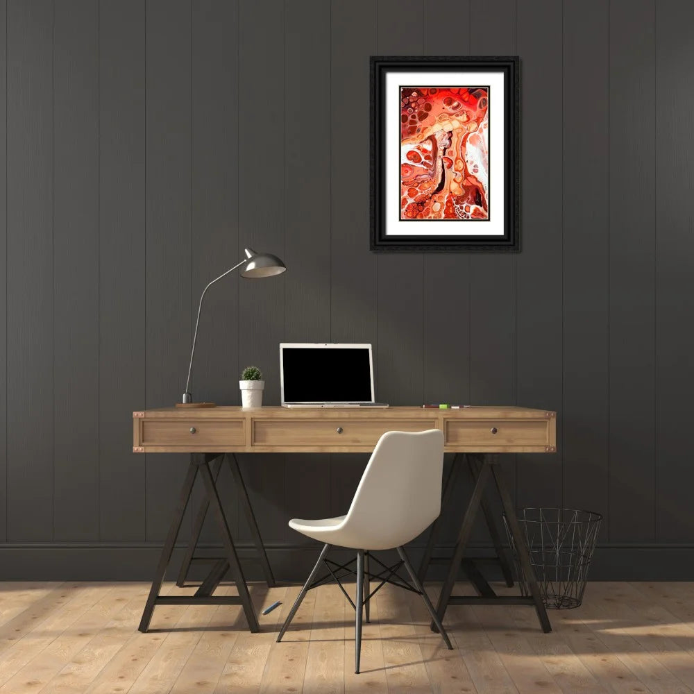 11x14 Black Ornate Wood Framed Art Print J469912