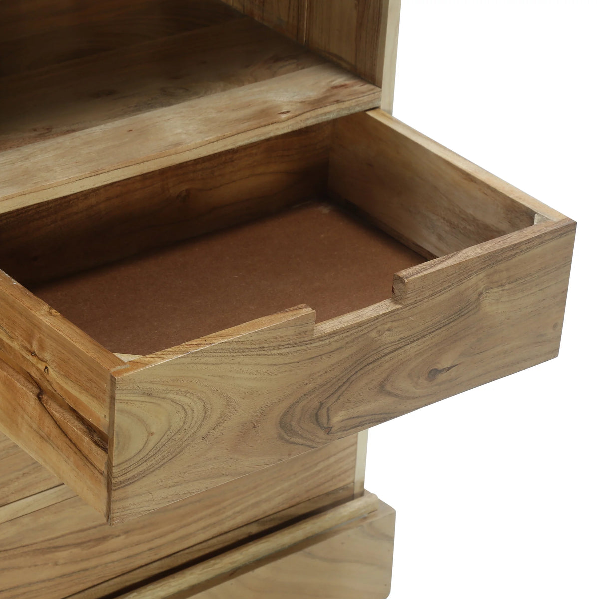 Acacia Wood Live Edge Sideboard with Sliding Door W135525
