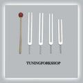 4 Pc Tuning Fork J14020