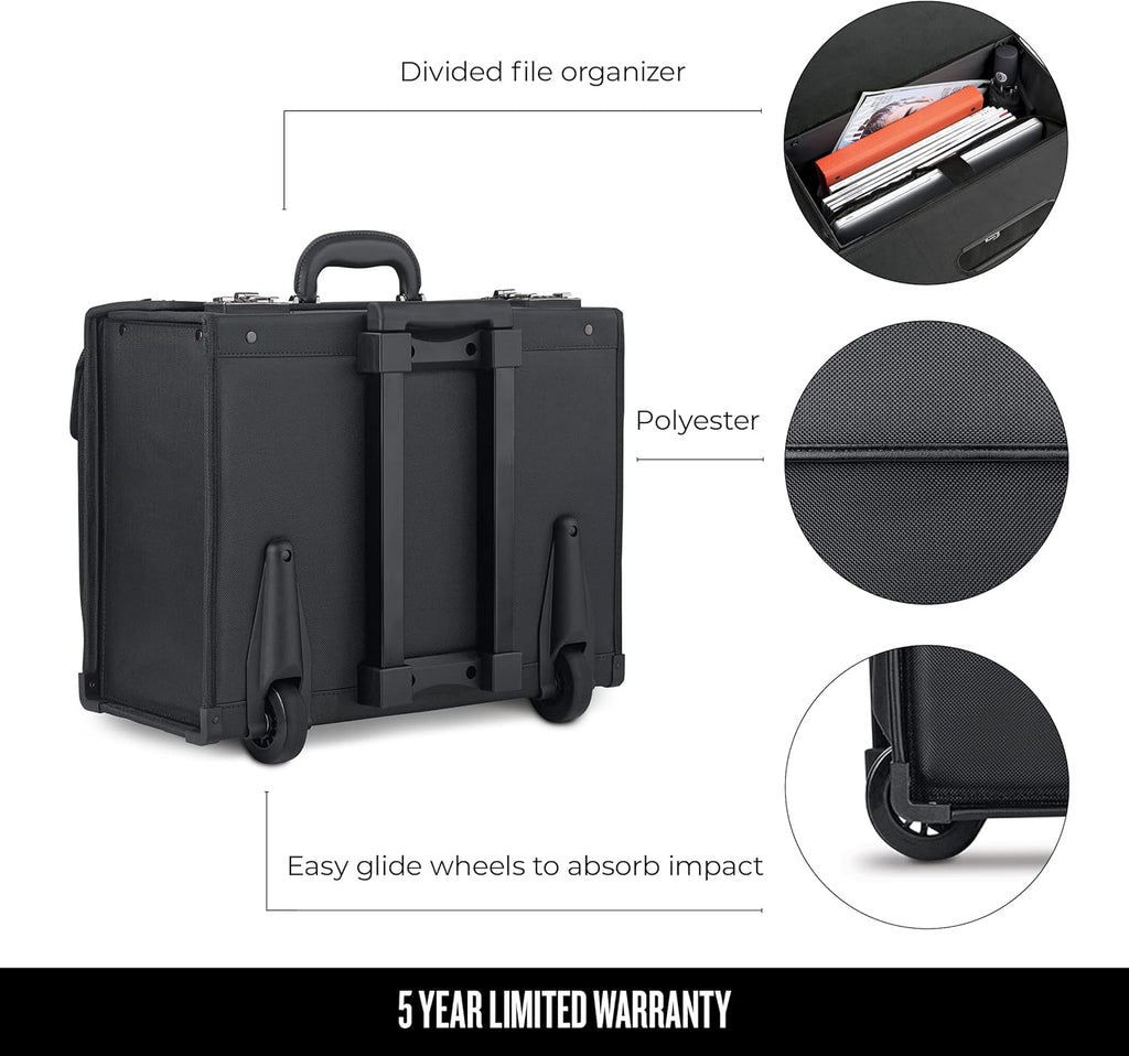 Black Rolling Catalog Case W2900