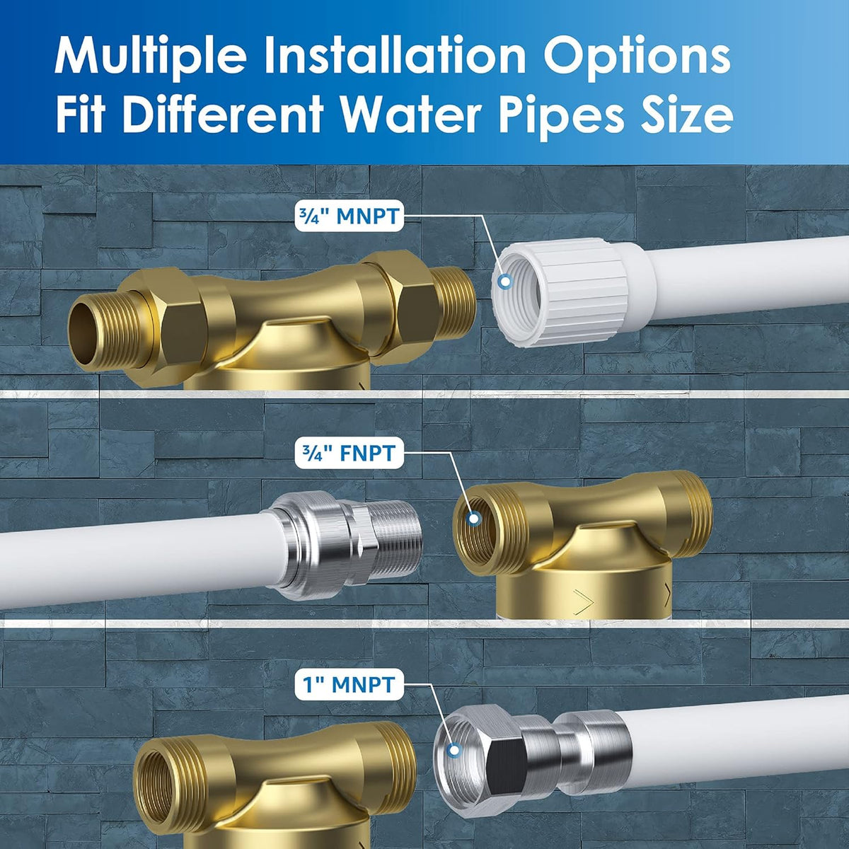 50-Micron Reusable Whole House Water Filter, Pack of 2 O99613
