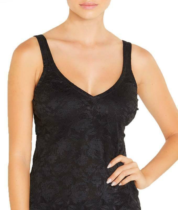 Black V-Neck Camisole U8043