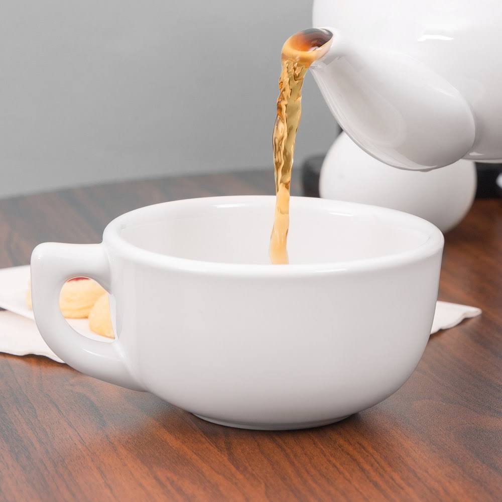 Cappuccino Cup 14oz White D935