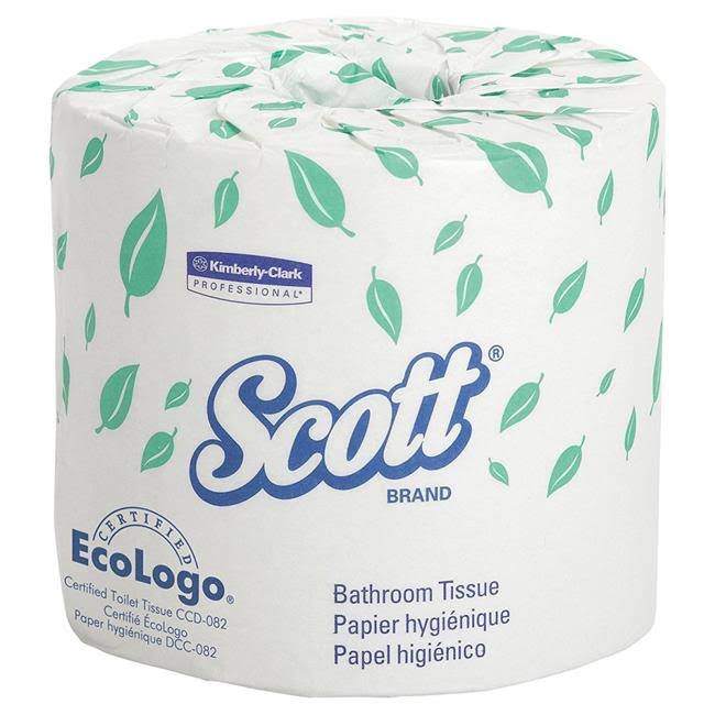 2-Ply Standard Roll Bathroom White Tissue, 550 Sheets - Case of 80 Q2340