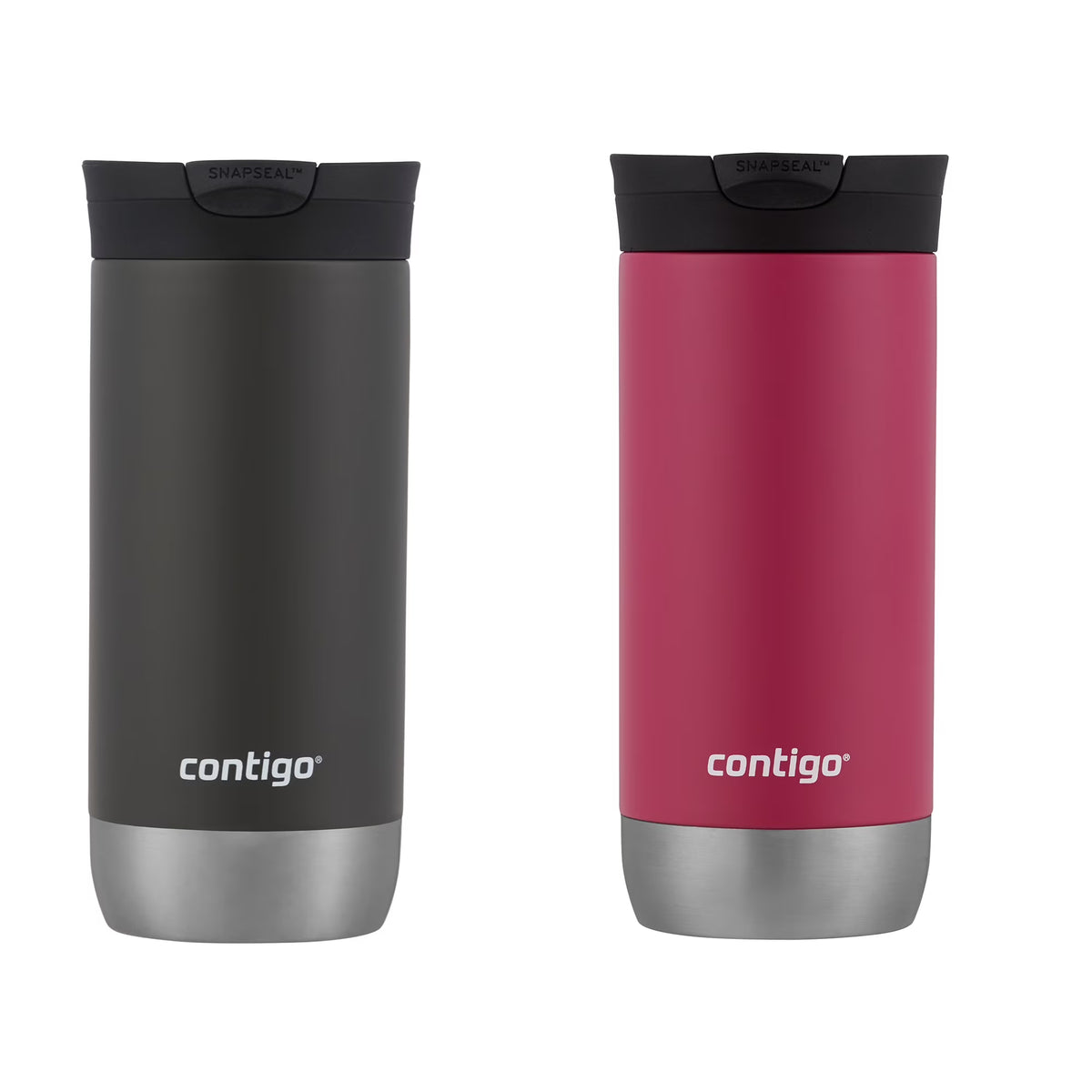 16 oz Insulated Stainless Steel Travel Mug 2-Pack U456163
