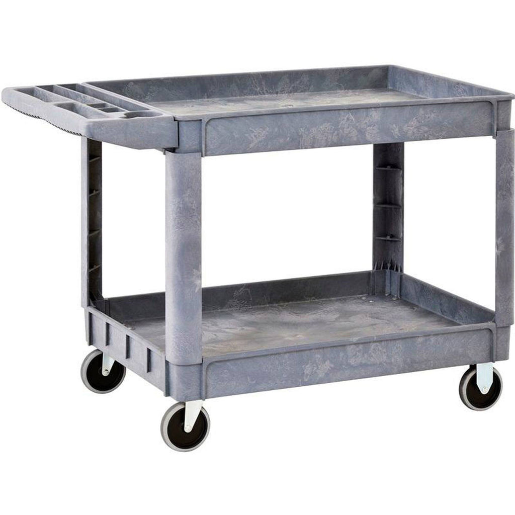 2-Shelf Plastic Utility Cart with 5 inch Casters H67960
