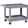 2-Shelf Plastic Utility Cart with 5 inch Casters H67960