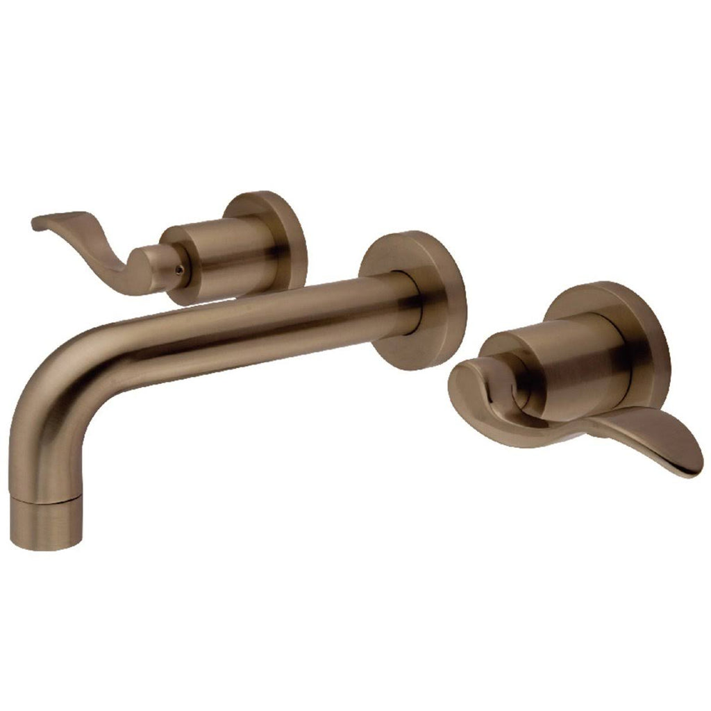 Polished Nickel Wall Mount Bathroom Faucet S545