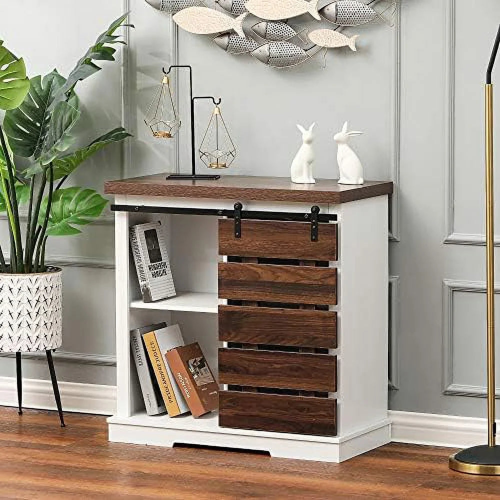 Wood Cabinet with Shelves 32 inch K4379