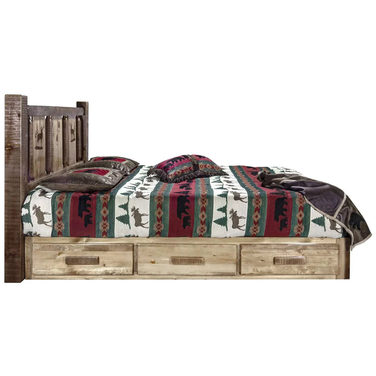 California King Platform Bed with Storage K9048