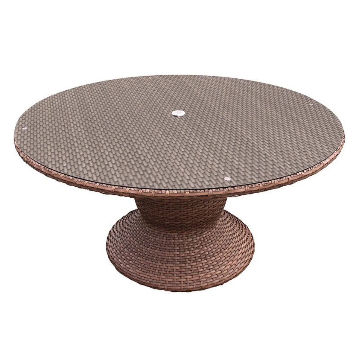 60" Round Caramel Patio Dining Table Y710337