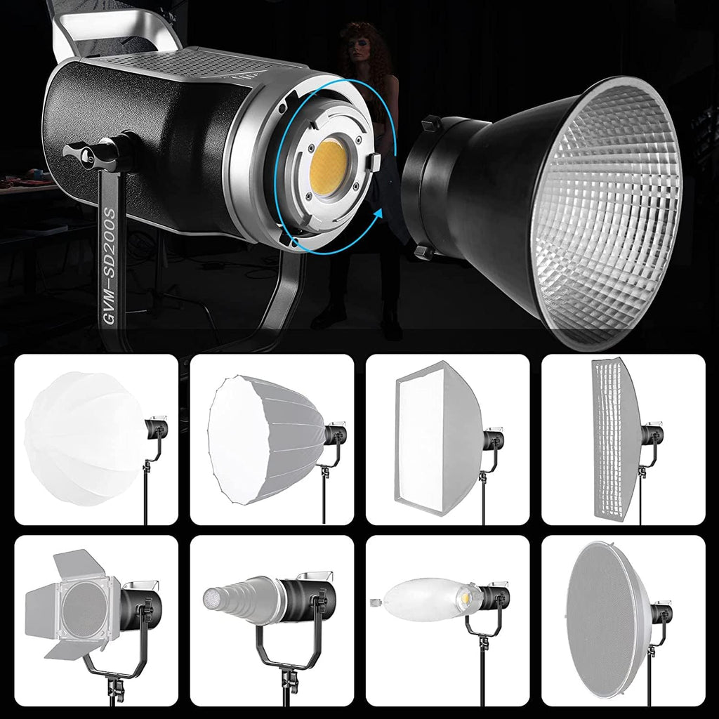 200W 5600K LED Video Light with DMX/Bluetooth App Control G6551