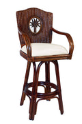 Swivel Rattan Counterstool V452