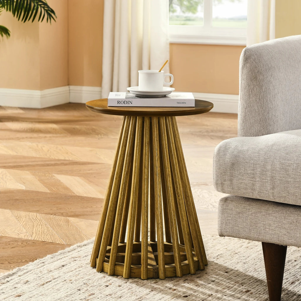 15.75'' Solid Wood Side Table W912