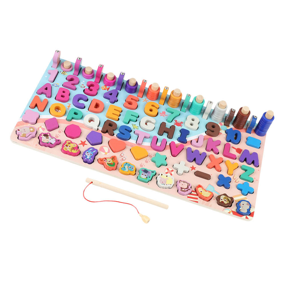 Wooden Magnetic Fishing Toy Game F296758