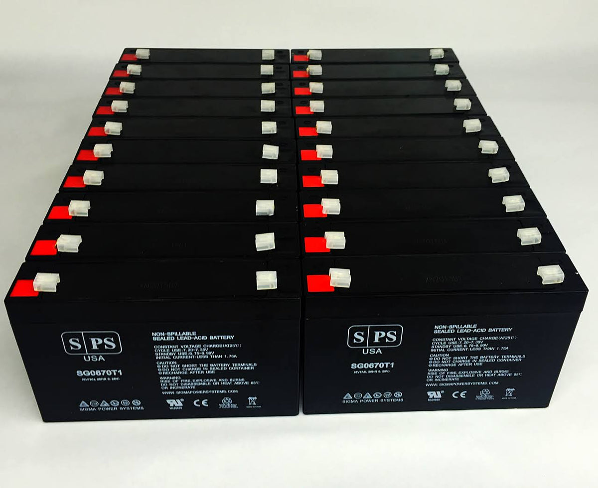 6V 7 Ah Replacement Battery (24 Pack) O4953
