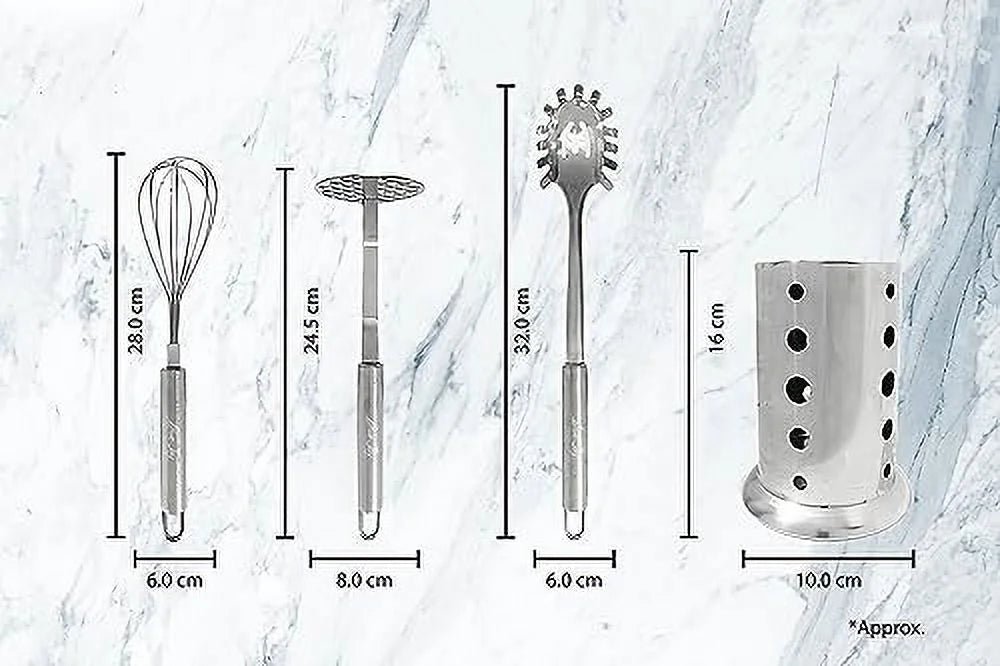 8 Piece Kitchen Utensils Set with Holder X323039