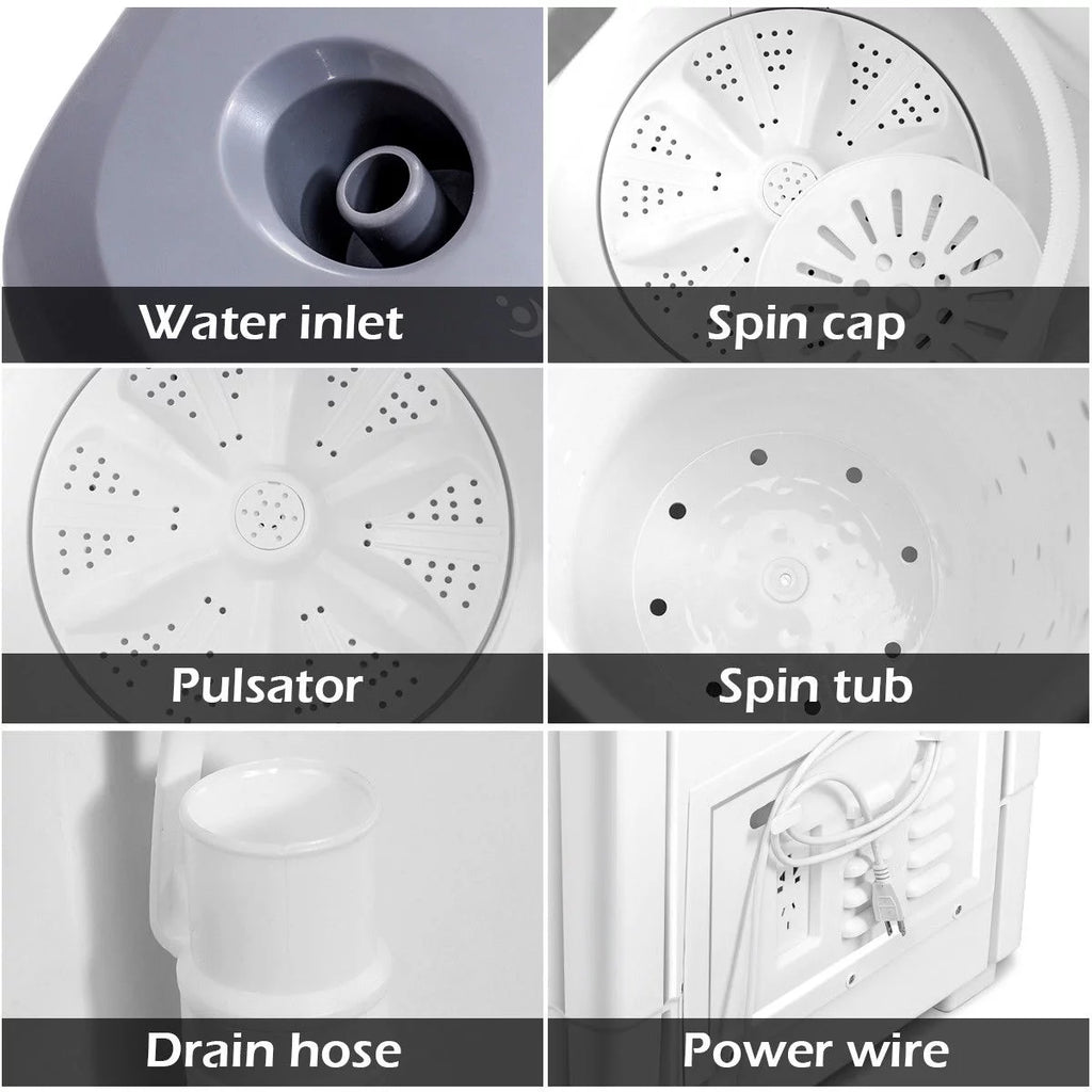 Portable Mini Compact Twin Tub Washing Machine T27328