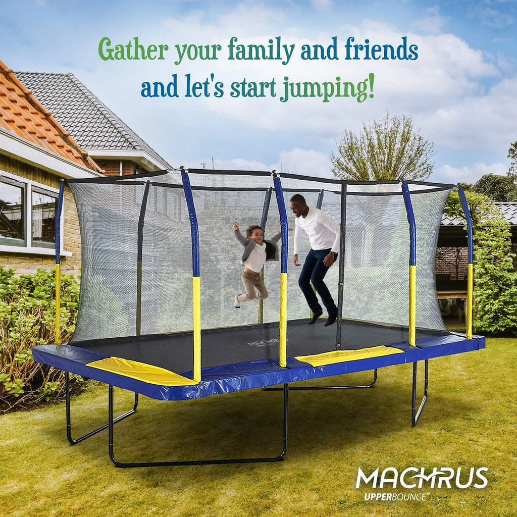 9' X 15' Rectangular Trampoline Set with Enclosure System P42289