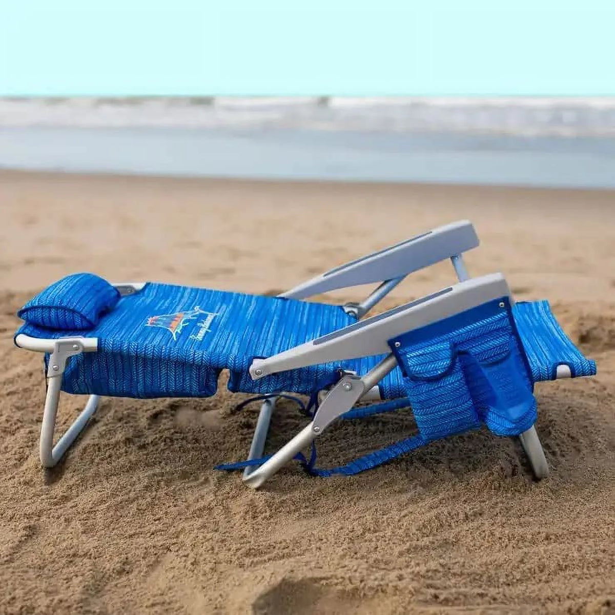 Backpack Beach Chair 5-Position Lay Flat Insulated Cooler L821407