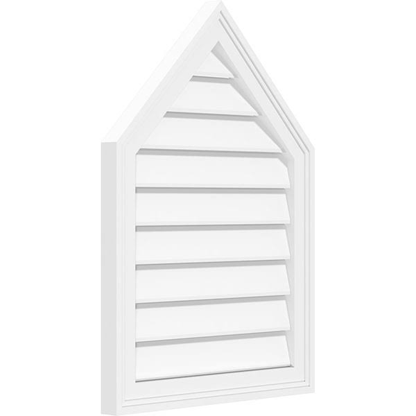 Peaked Top Surface Mount PVC Gable Vent J200217