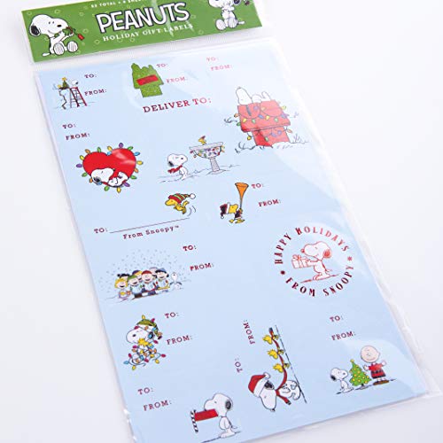 White Self-Adhesive Christmas Gift Labels C27967