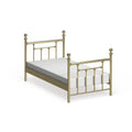 Classic Brass Metal Head and Footboard Bed Q496