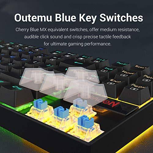87 Key RGB Backlit Mechanical Gaming Keyboard U829102
