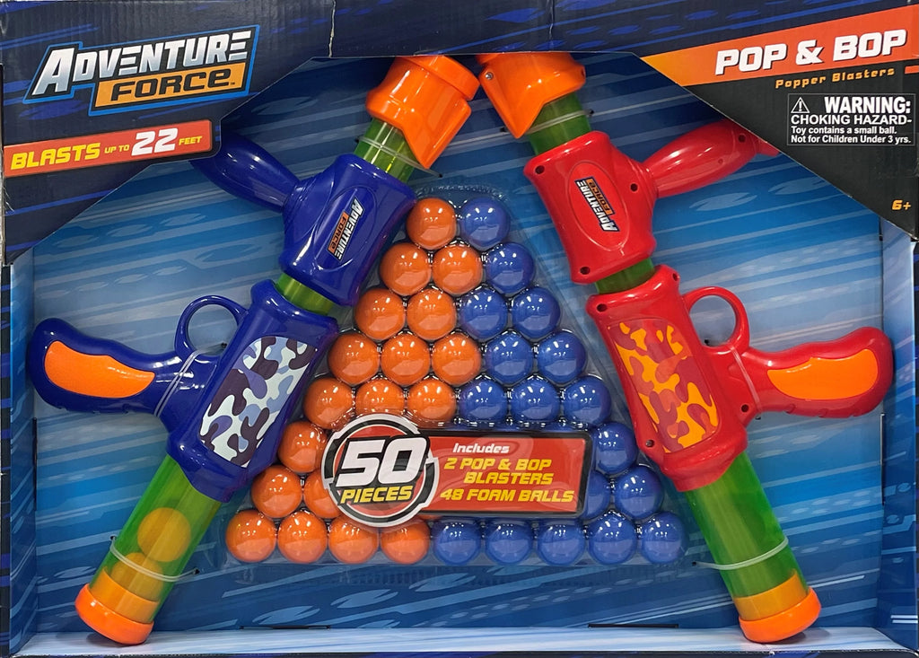 Pop Blasters, 2 Blasters & 48 Foam Balls W7372