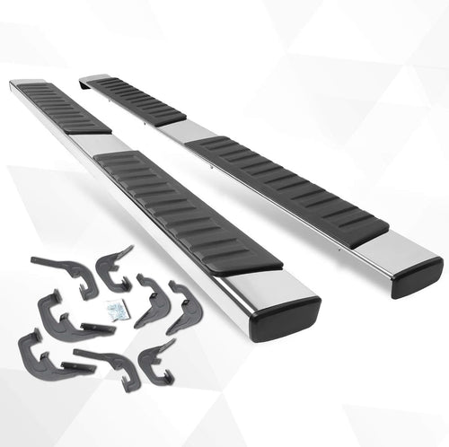 (2Pcs) 6 Inch Chrome Running Boards Side Step Bars Y301412