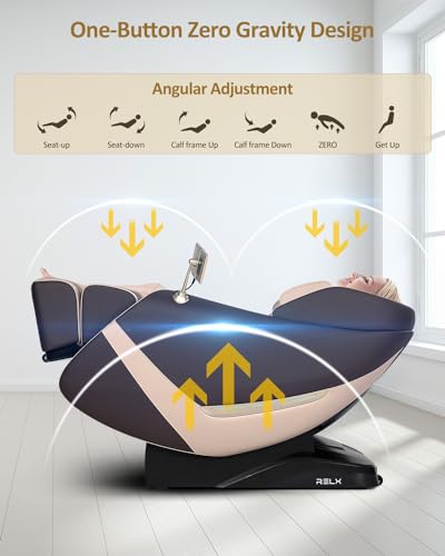Beige Full Body Zero Gravity Shiatsu Massage Chair E50323