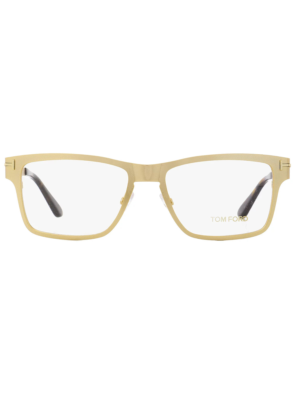 Gold Eyeglasses with Magnetic Brown Clip 54mm E968448