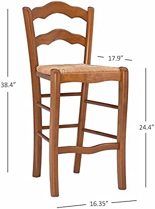 Set of Two Wood Counter Stools G8885
