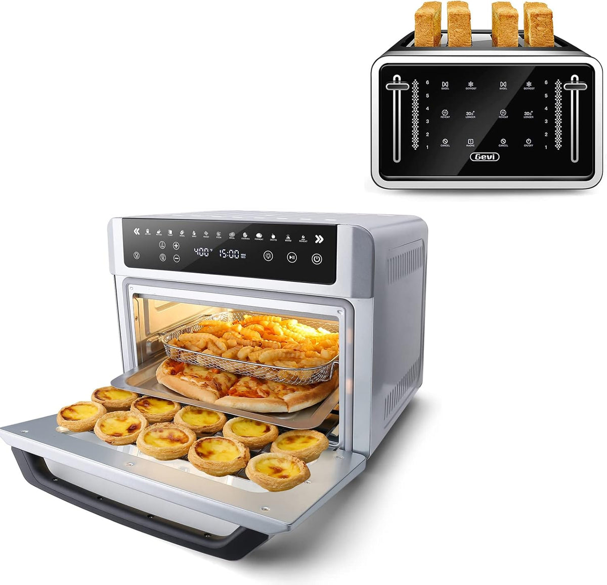 Large Digital LED Screen Convection Oven with Rotisserie and Dehydrator L476173