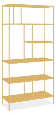 Modern Bookcase 15d 36W 72H in Saffron G74390