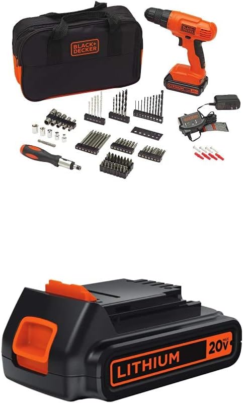 20V MAX Cordless Drill Kit + 100 pc. Kit U322
