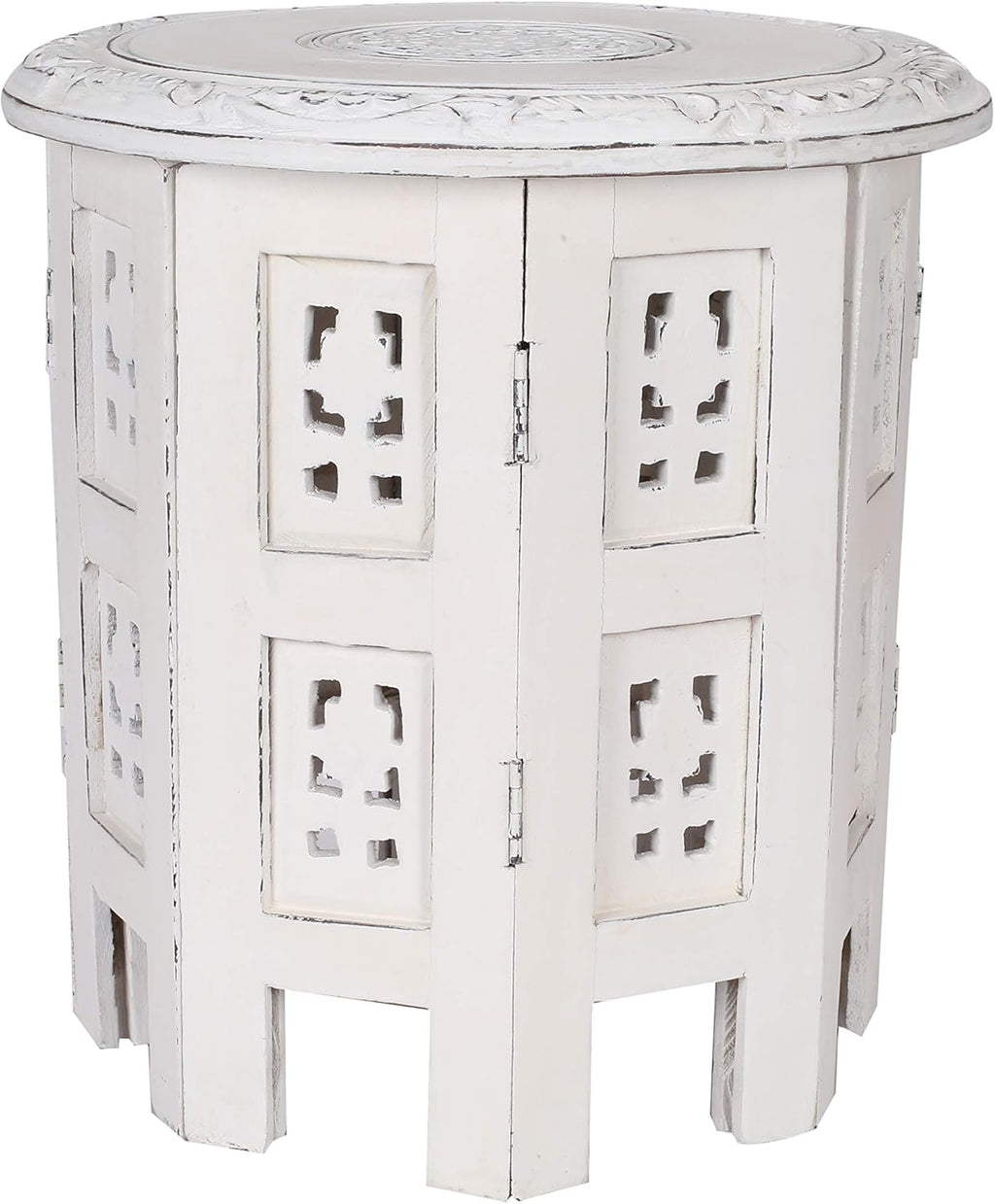 Burnt Wood Octagonal Accent Table C2065