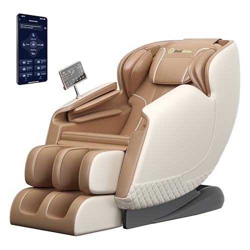 Brown Zero Gravity SL-Track Shiatsu Massage Chair Recliner J62312