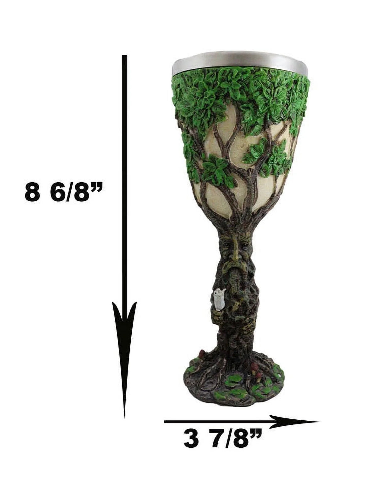 Greenman Tree Of Life Wine Goblet Chalice Cup 6oz Q278950