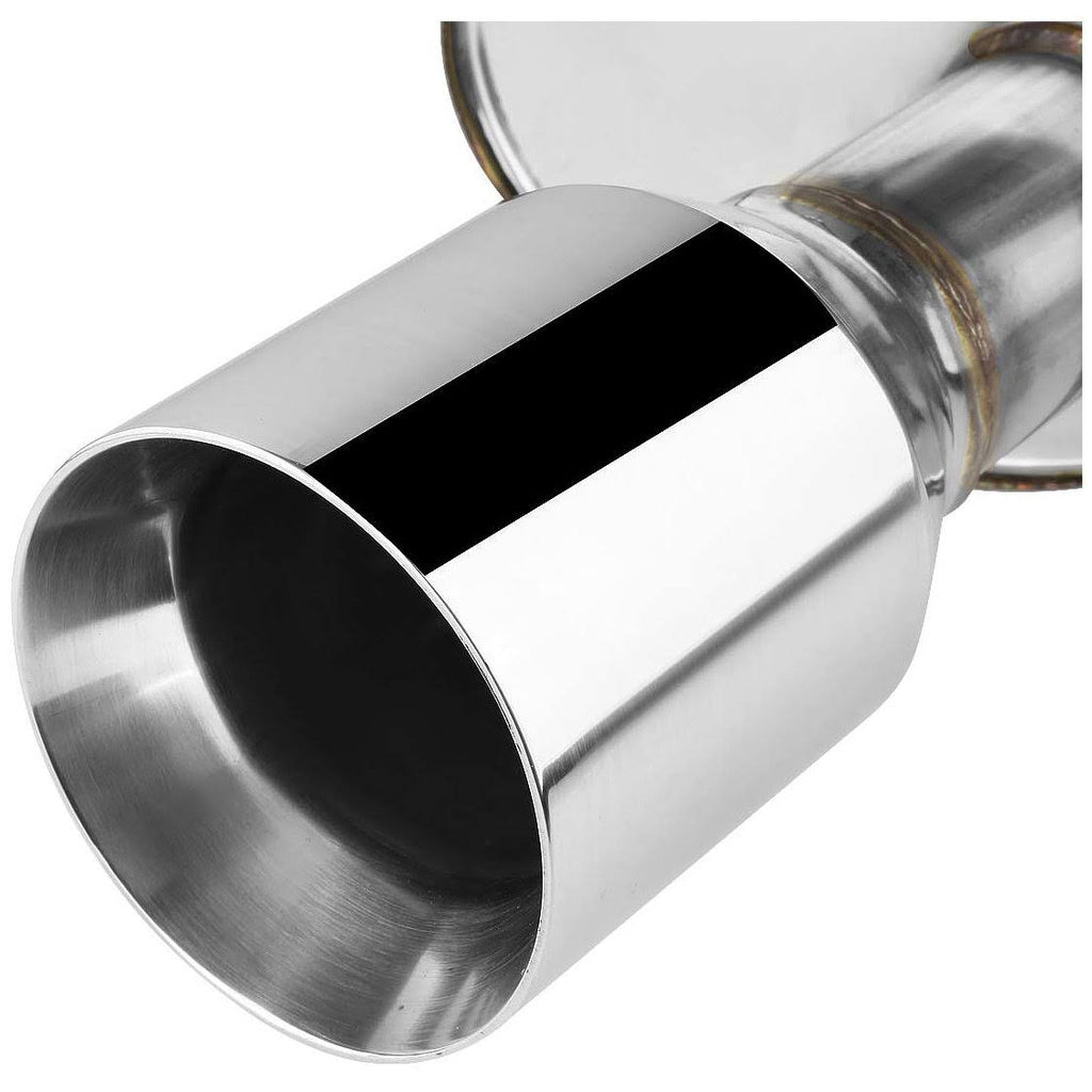 Stainless Steel Dual Rolled Muffler Tip Catback Exhaust System D652