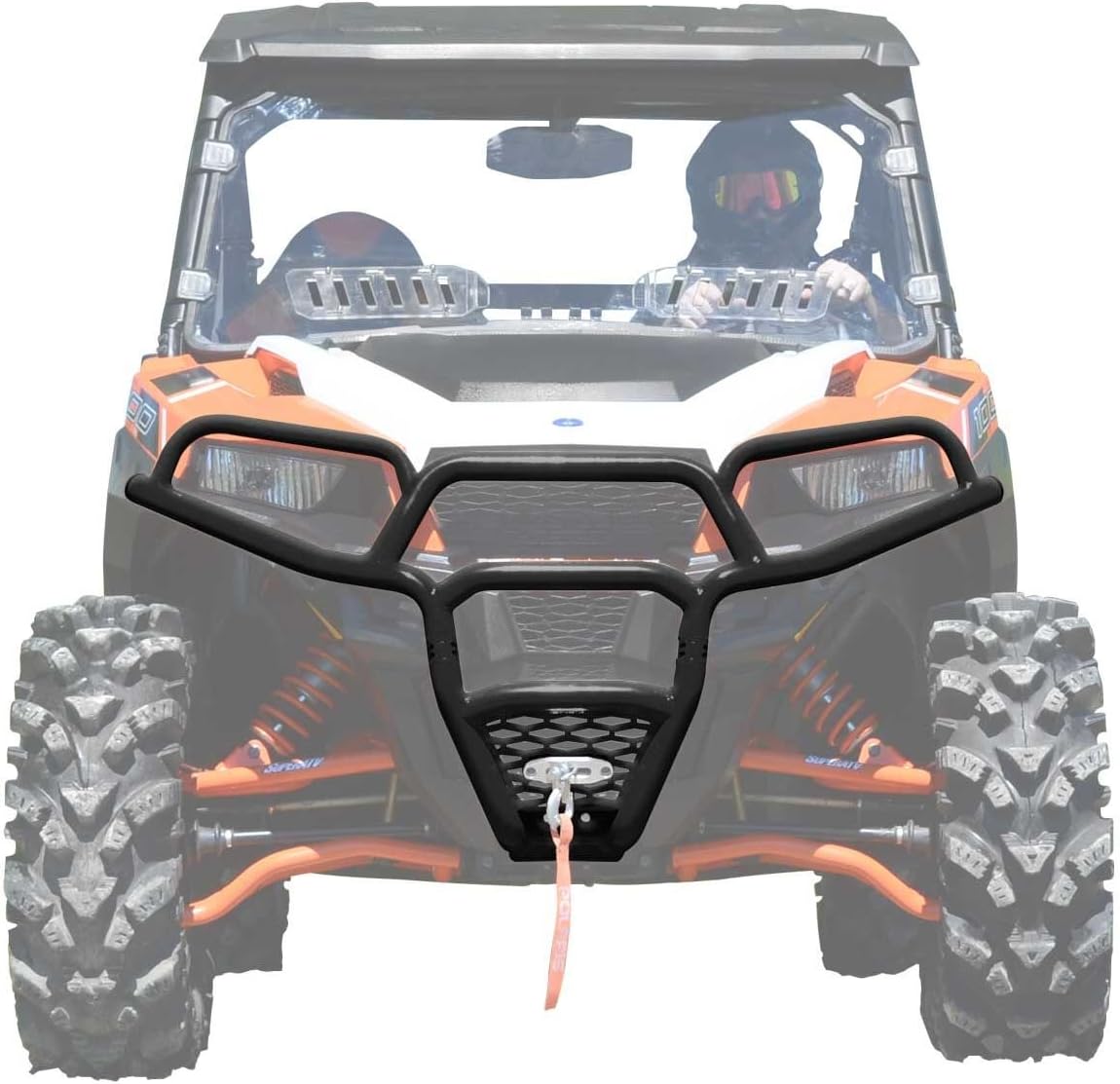 Heavy-Duty Front Bumper Wrinkle Black X566