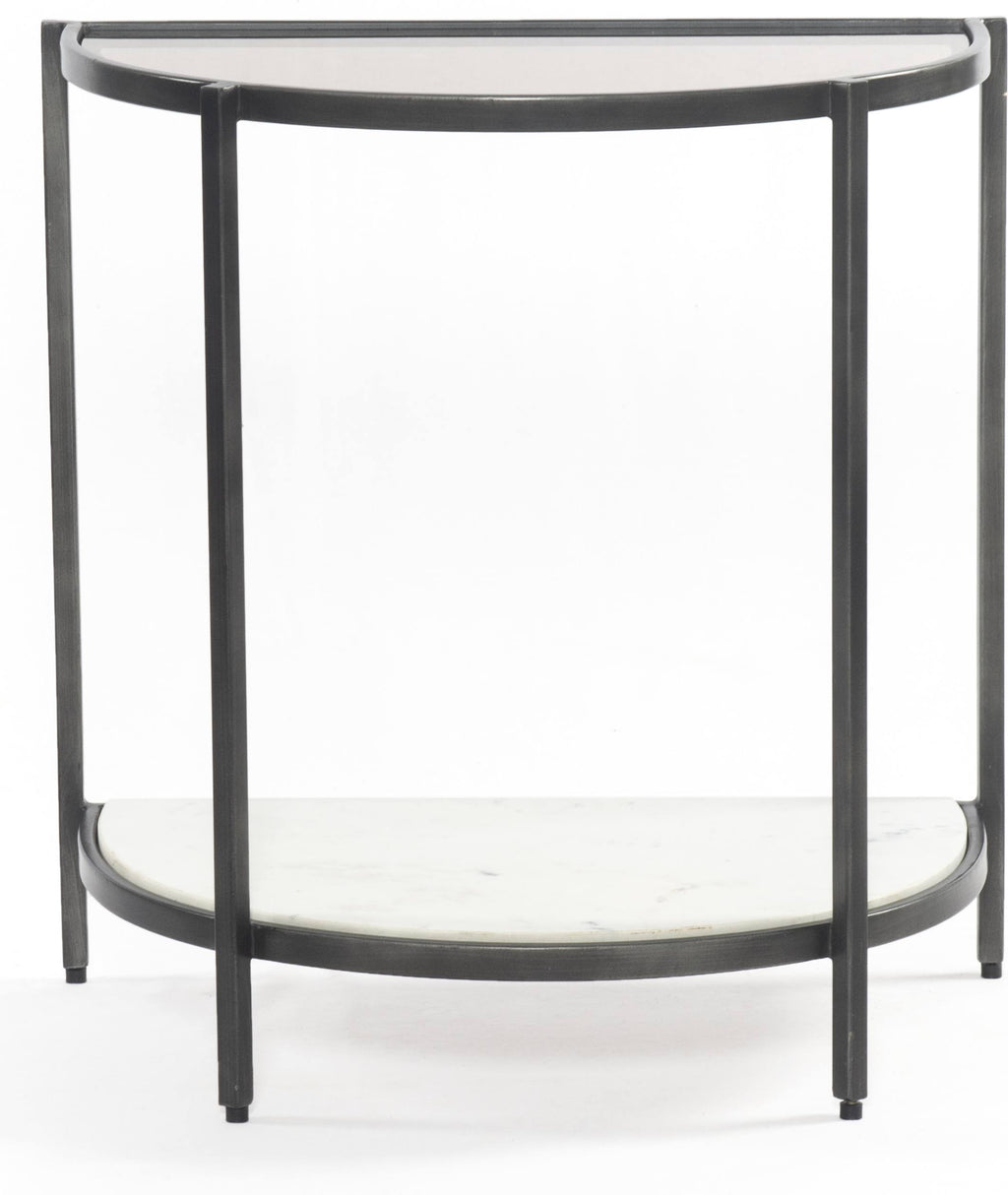 Grey Smoked Glass End Table O5086