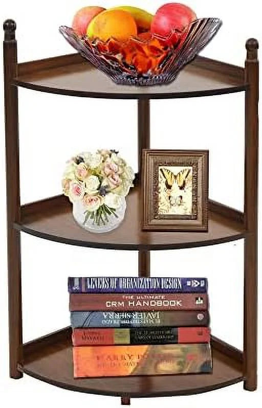 3 Tier Bamboo Corner Shelf 29 Inch V87729