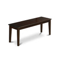 Capri Bench with Wood Seat in Cappuccino K7253