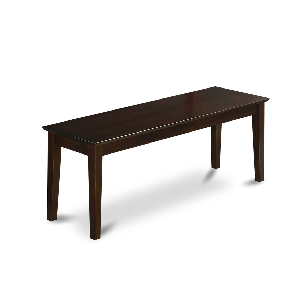 Capri Bench with Wood Seat in Cappuccino K7253