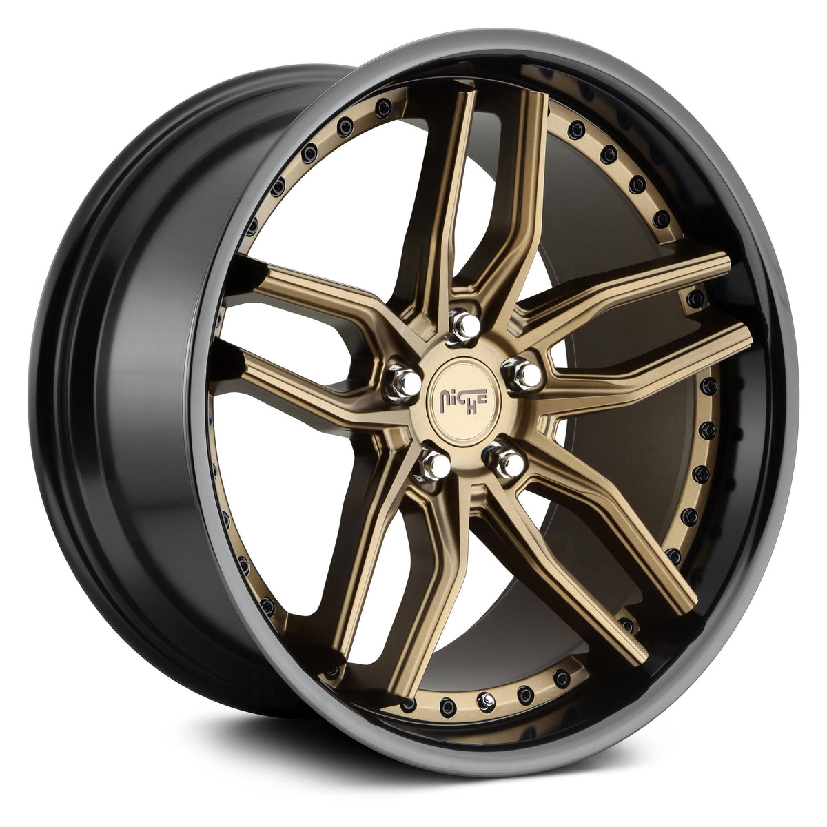 Bronze Black 19x9.5 5x112 48mm Wheel X413572