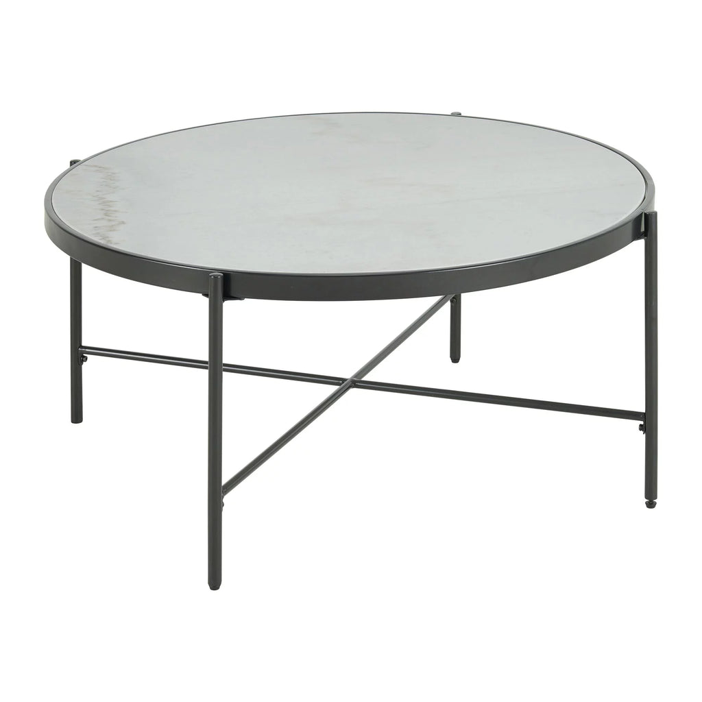 Round Coffee Table with Marble Top S93829