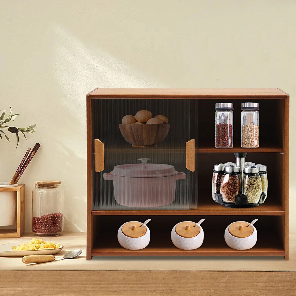 Small Kitchen Cabinet Sideboard with Sliding Door I1710