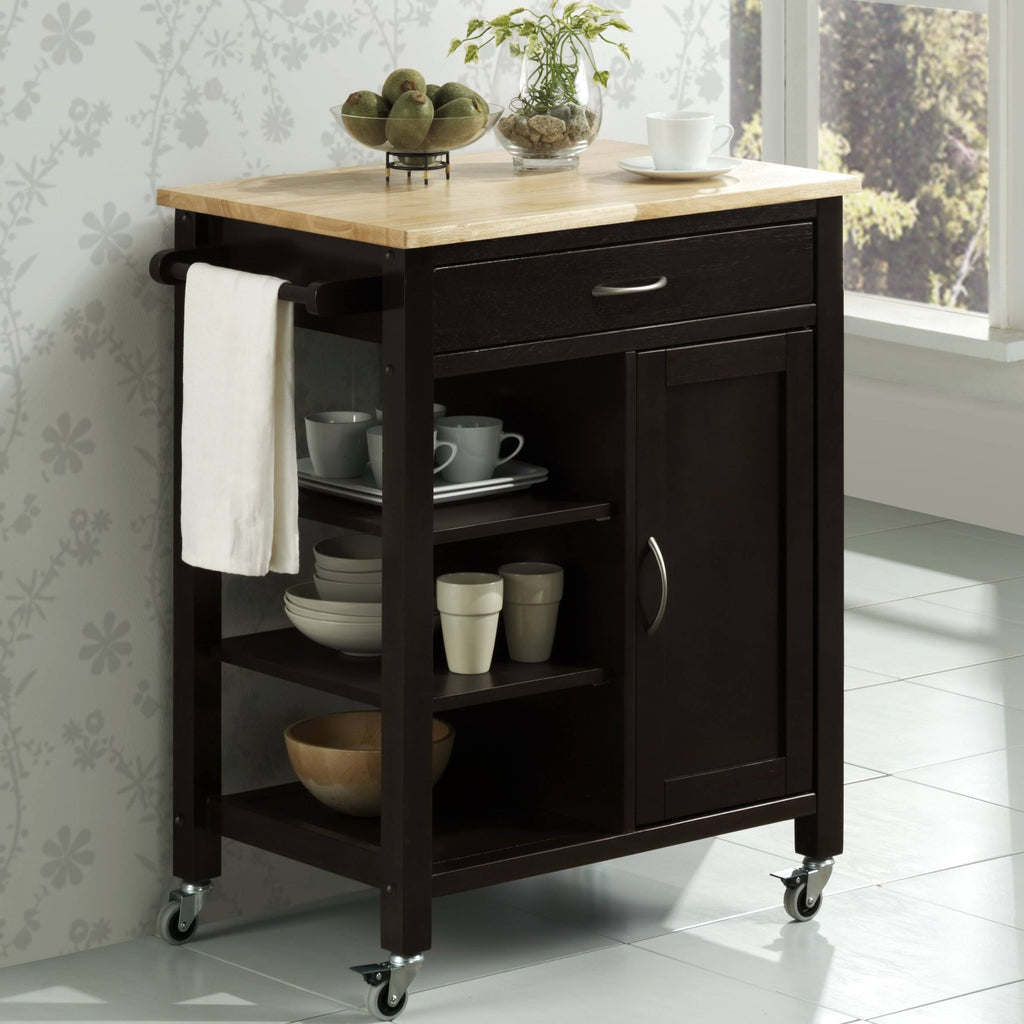 Black Kitchen Cart P1227