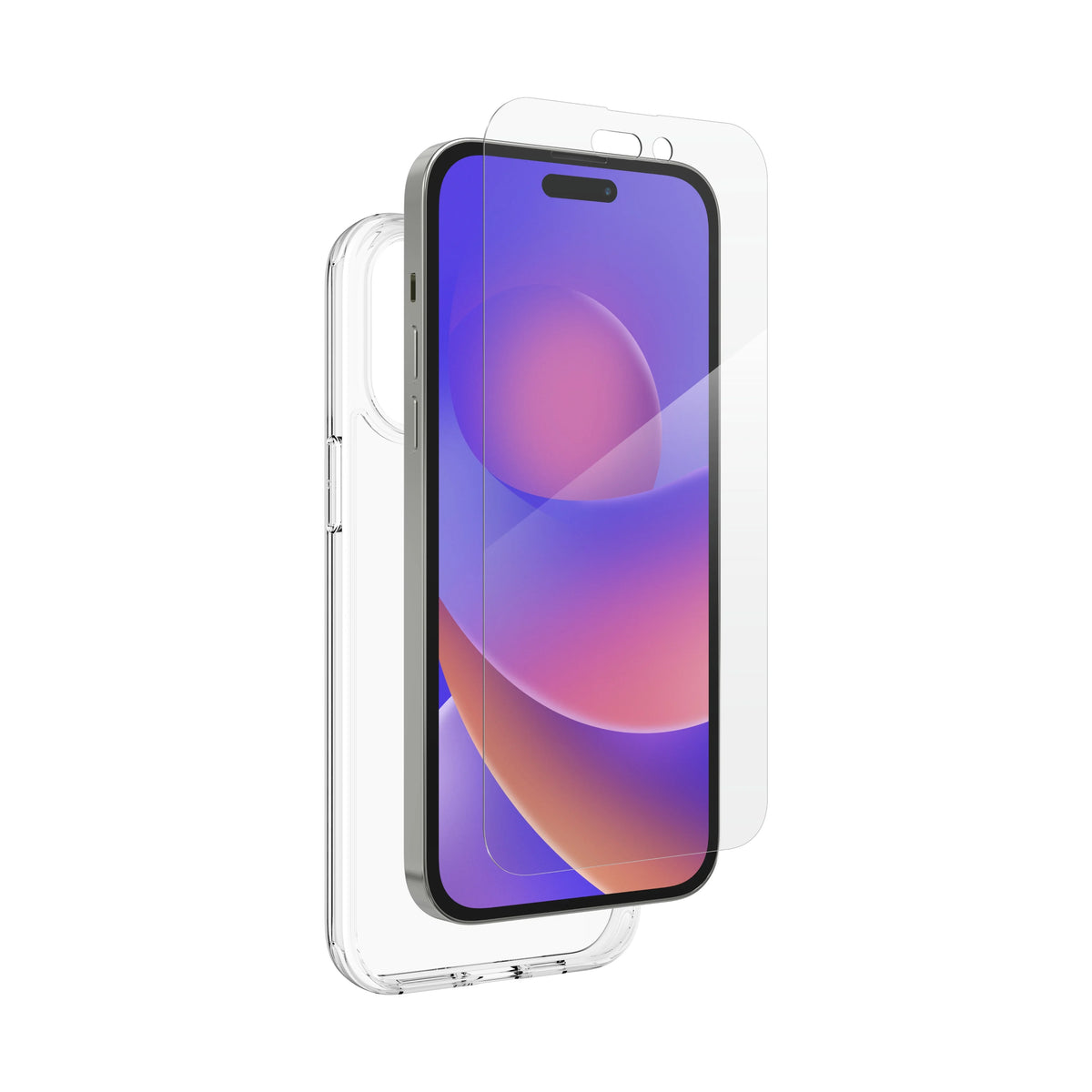 Clear Case + Screen Protector Bundle for iPhone Pro 14 Q1223